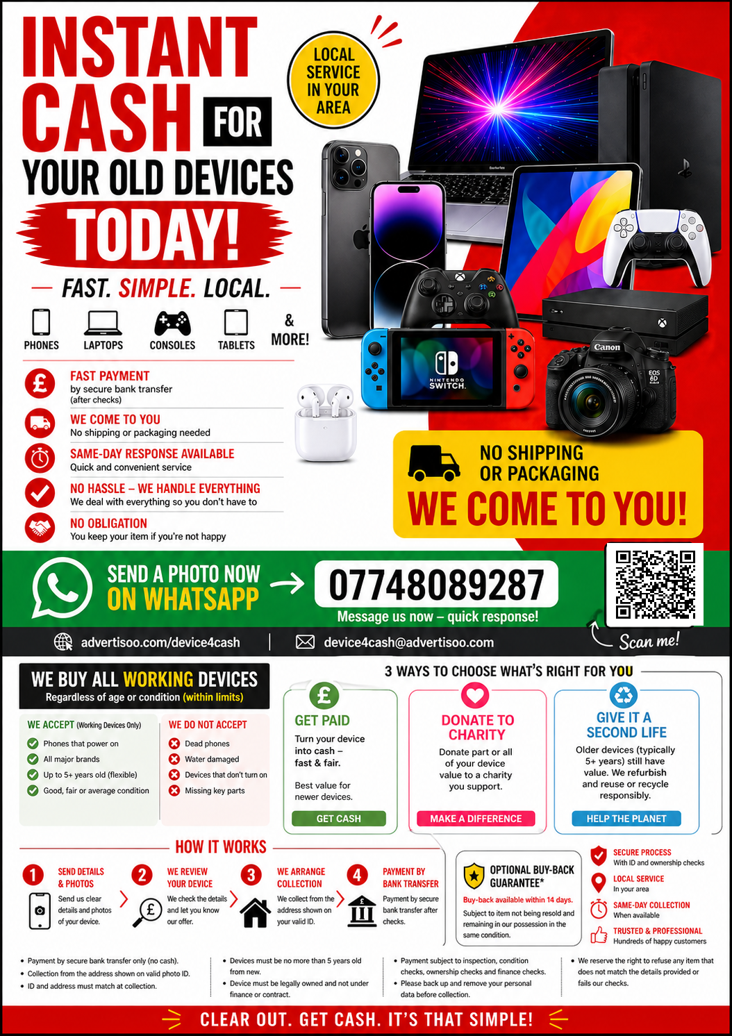 Device4Cash leaflet